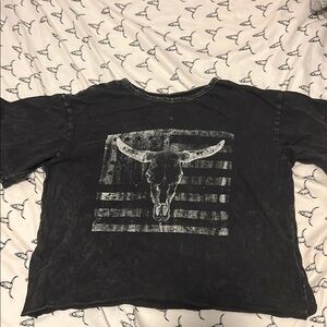 Caution To The Wind Black T-Shirt with Graphic Design